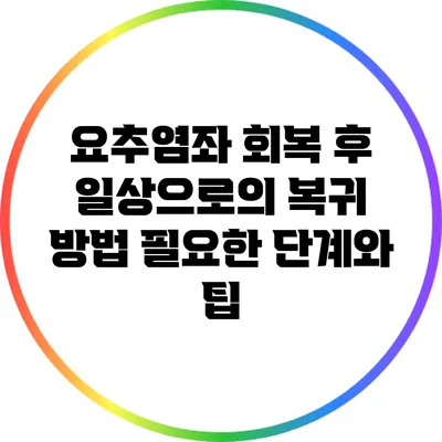 요추염좌 회복 후 일상으로의 복귀 방법: 필요한 단계와 팁