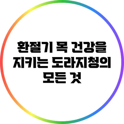 환절기 목 건강을 지키는 도라지청의 모든 것